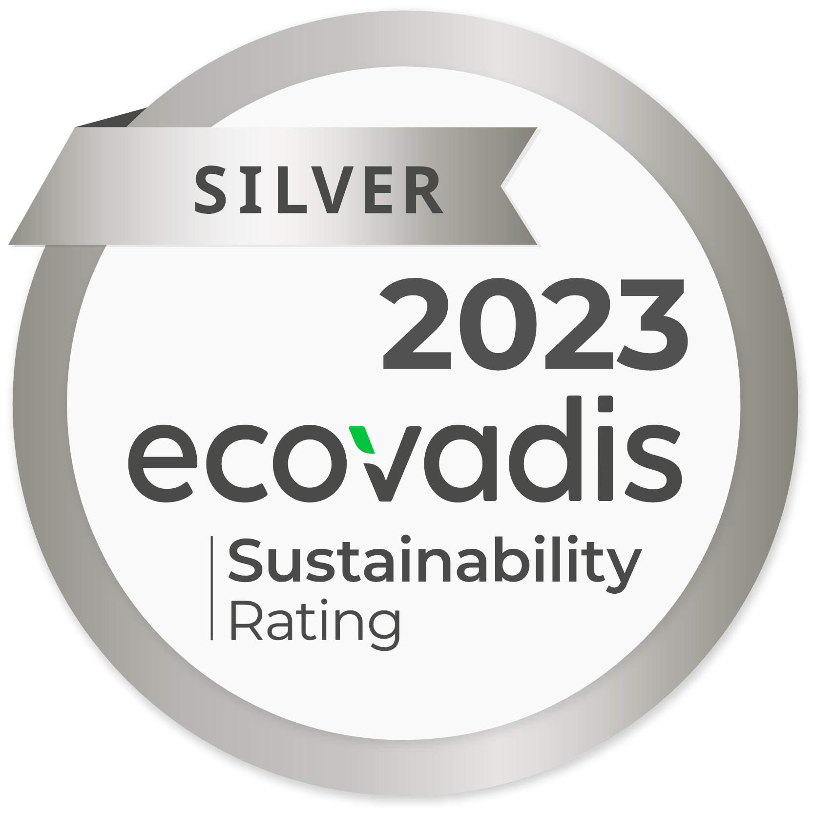 Silver 2023 Ecovadis Sustainability Rating