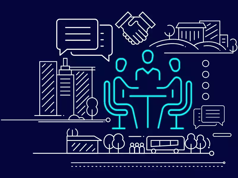 G-Cloud 13 Service Guide Graphical image, people sitting around a table
